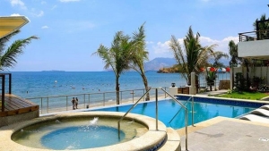 iCove Beach Hotel-Subic Bay- Beach and Swimming pool View